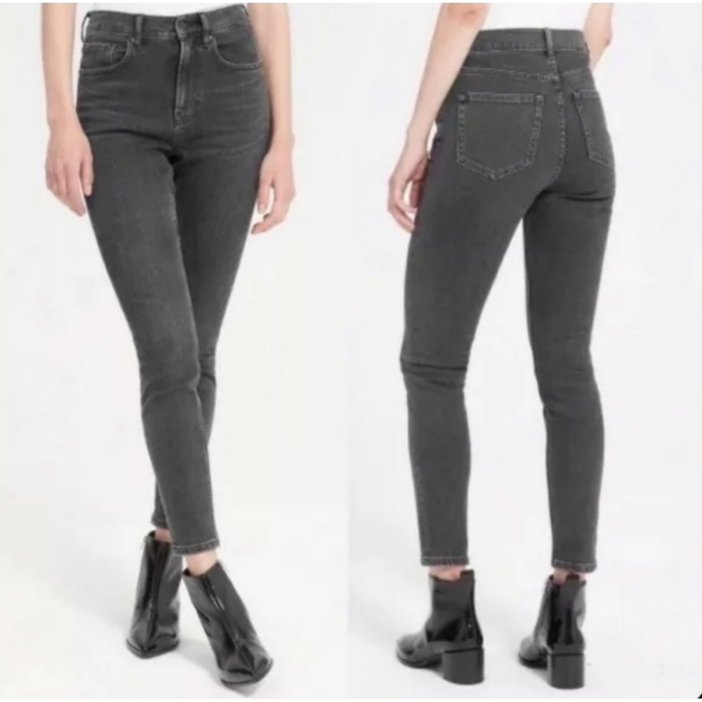 (Discontinued) EVERLANE Skinny Jeans Authentic Stretch High Rise Size 27 Grey